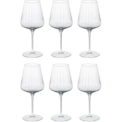 Bernadotte rödvinsglas 6-pack, Kristallin^Georg Jensen Clearance