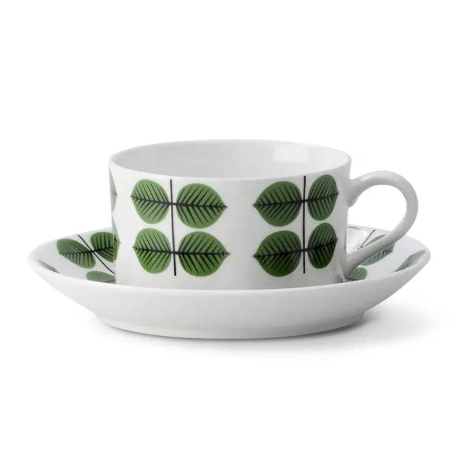 Kaffekoppar-Gustavsbergs Porslinsfabrik Berså kaffegods, kaffekopp + fat