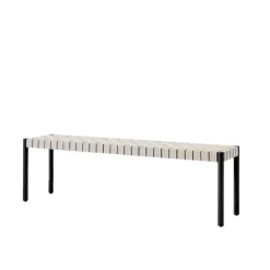 Betty TK5 bänk, black, naturflätad linnebandssits^&Tradition Outlet