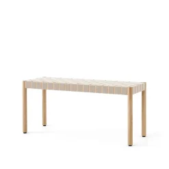Bänkar-&Tradition Betty TK4 bänk, oak, naturflätad linnebandssits