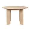 Matbord-Ferm Living Bevel matbord Ø117 cm, Vitoljad ek