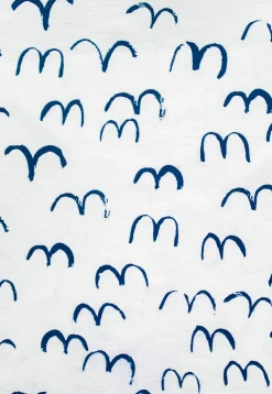 Bird gardinlängd 145x250 cm, Blå^Fine Little Day Sale