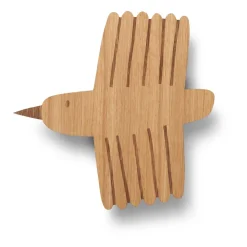 Barnlampor-Ferm Living Bird vägglampa, Oljad ek