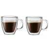Kaffekoppar-Bodum Bistro dubbelväggigt glas med handtag 2-pack, 30 cl