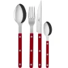 Bestickset-SABRE Paris Bistrot bestick shiny 24 delar, Burgundy