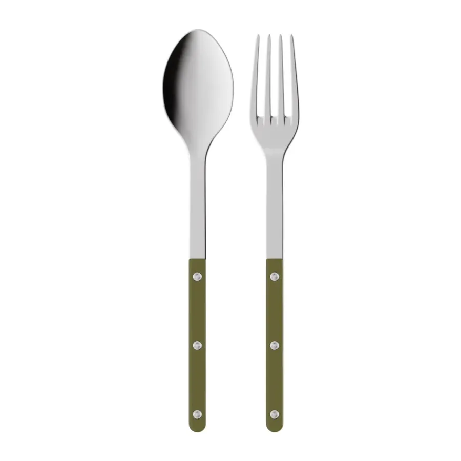 Serveringsbestick-SABRE Paris Bistrot solid serveringsbestick 2 delar, Green fern