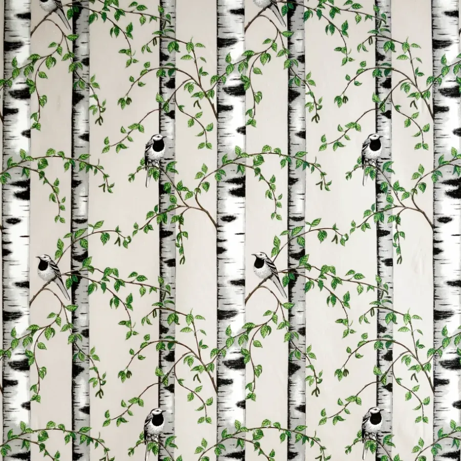 Tyger & Metervaror-Arvidssons Textil Björkdungen tyg, beige