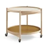 Bølling Tray Table model 60 rullbord, sunny, oljat bokstativ^Brdr. Krüger Clearance