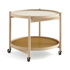 Bølling Tray Table model 60 rullbord, sunny, oljat bokstativ^Brdr. Krüger Clearance