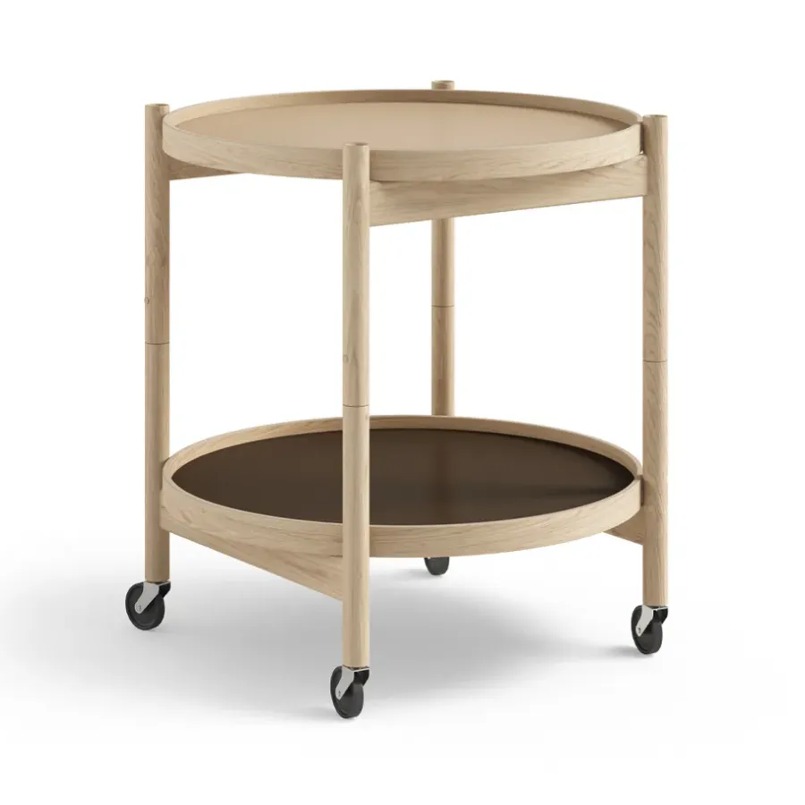 Bølling Tray Table model 50 rullbord, earth, obehandlat ekstativ^Brdr. Krüger Sale