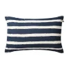 Block Stripe utomhuskudde 40x60 cm, Blue-off white^Chhatwal & Jonsson New