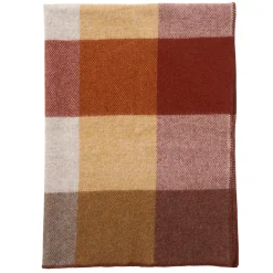 Ullplädar & Ullfiltar-Klippan Yllefabrik Block ullfilt 130x180 cm, Rust