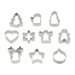 Kakformar & Pepparkaksformar-Blomsterbergs kakutstickare 10-delar, Stål