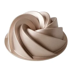 Kakformar & Pepparkaksformar-Blomsterbergs sockerkaksform swirl 24x9 cm, Rose gold