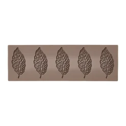 Kakformar & Pepparkaksformar-Blomsterbergs tuile silikon form blad, Latte