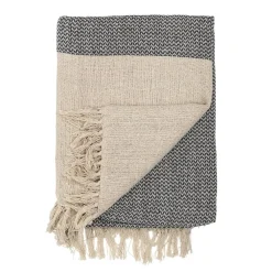 Bomullsplädar & Bomullsfiltar-Bloomingville bomullspläd, natur