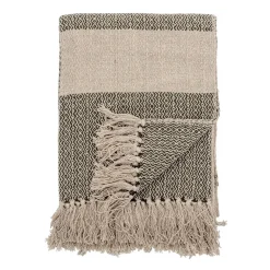 pläd randig 130x160 cm, Grön^Bloomingville Sale