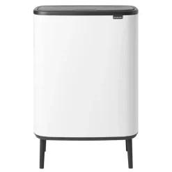 Papperskorgar-Brabantia Bo touch bin high 2x30 L, Vit