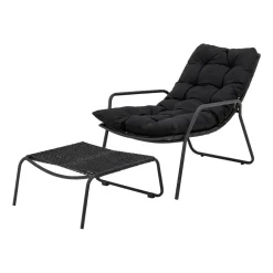 Sittmöbler·Solstolar & Solsängar|Solstolar & Solsängar-Bloomingville Boel solstol, Svart
