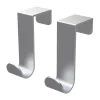 enkel J-krok 2-pack, Borstad stål^Bosign Sale