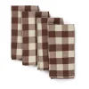 Bothy Check bomullsservett 40x40 cm 4-pack, Cinnamon-grey green^Ferm Living Hot