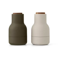 Bottle Grinder kryddkvarn Small 2-pack, Hunting green-beige-valnöt^Audo Copenhagen Online