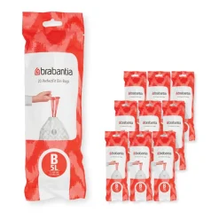 Övrigt Diskning & Städning-Brabantia PerfectFit avfallspåse 200 påsar, Modell B, 5 L