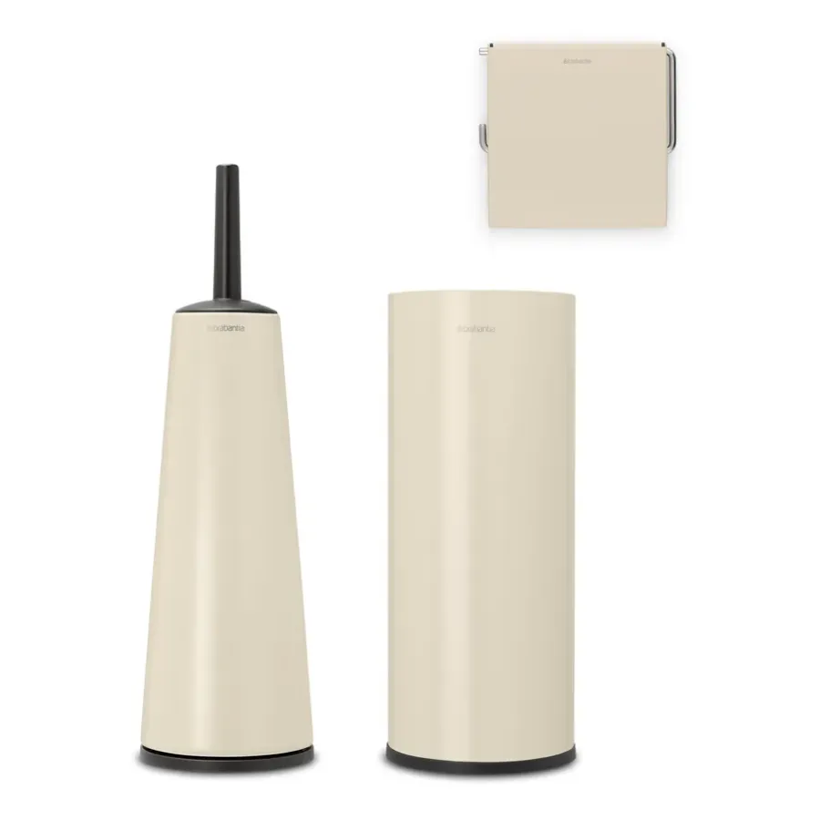 ReNew badrumstillbehör 3 delar, Soft Beige^Brabantia Clearance