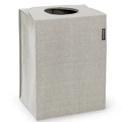 tvättkorg tyg rektangulär 55 liter, Ljusgrå^Brabantia Best