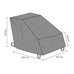 möbelskydd fåtölj, Svart 80 cm^Brafab Best