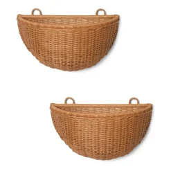 Braided väggkorgar 2-pack, Natural^Ferm Living Hot