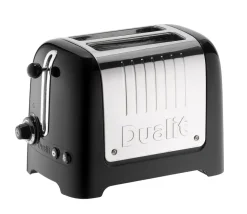 Brödrostar-Dualit Brödrost Lite 2 Skivor, Blank svart