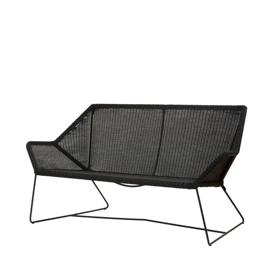 Breeze soffa 2-sits weave, Black^Cane-line Clearance