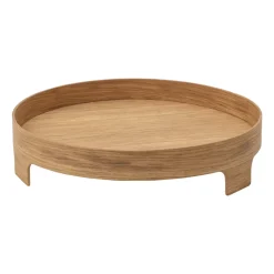 Brickor-Design House Stockholm Bridge bricka, Ek, Ø42 cm