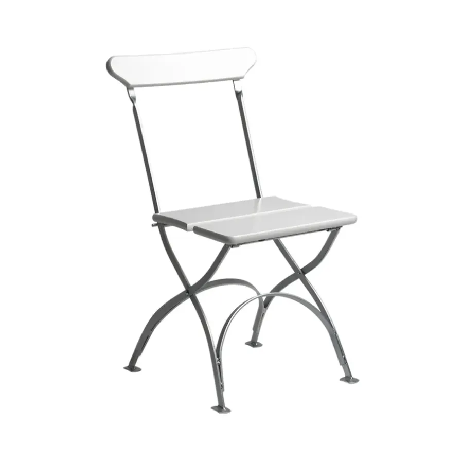 Bryggeristol, Vit lack ek-varmförzinkad^Grythyttan Stålmöbler Sale