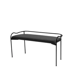 Bubble bänk, svart, svart läder^SMD Design Discount