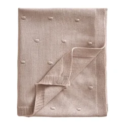 Bubble stickad babyfilt 80x100 cm, Dusty pink^Jack o Juno Hot