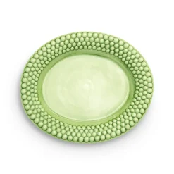 Serveringsfat & Uppläggningsfat-Mateus Bubbles ovalt fat 35 cm, Grön