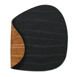 Glasunderlägg-LIND DNA Buffalo glasunderlägg vändbar curve 1 st, svart-natur