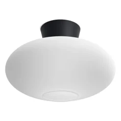 Bullo plafond XL opalglas Ø38 cm, Mattsvart^Belid Hot