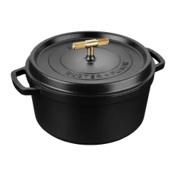 Gjutjärnsgrytor|Grytor-STAUB Buster & Punch gryta gjutjärn mässing, 6,75 L