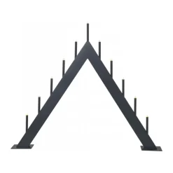 Adventsljusstakar-Star Trading Buzz ljusstake 59 cm, Grå