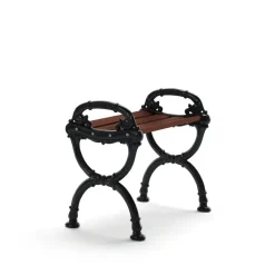 Sittmöbler·Utomhuspallar & Barstolar Utomhus|Utomhuspallar & Barstolar Utomhus-Byarums bruk Byarum pall, Furu brun lasyr, svart stativ