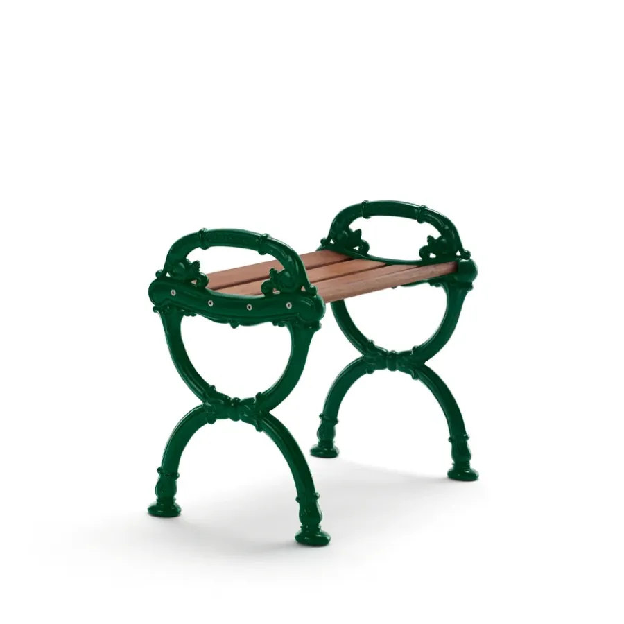 Sittmöbler·Utomhuspallar & Barstolar Utomhus|Utomhuspallar & Barstolar Utomhus-Byarums bruk Byarum pall, Mahogny, grönt stativ