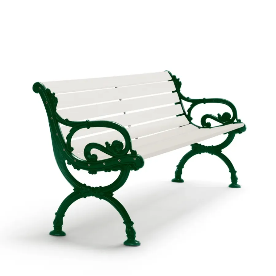 Loungemöbler·Loungesoffor|Loungesoffor-Byarums bruk Byarum soffa, Vit lack furu, grönt stativ, 155 cm