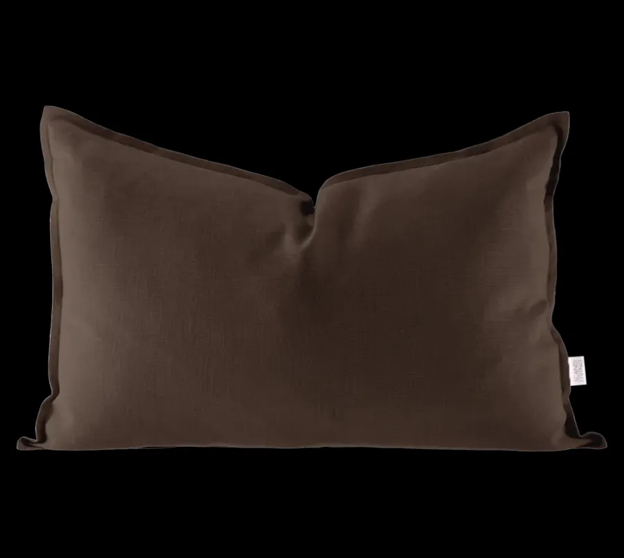 Calm kuddfodral linne 40x60 cm, Chocolate Brown^Scandi Living Clearance