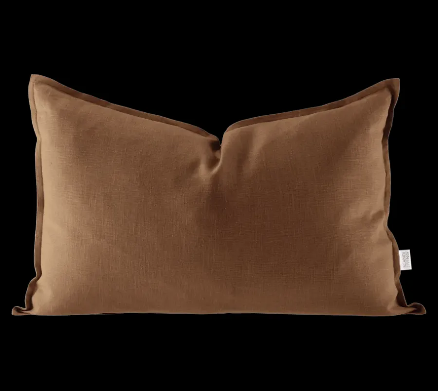 Kuddfodral-Scandi Living Calm kuddfodral linne 40x60 cm, Almond Brown