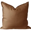 Kuddfodral-Scandi Living Calm kuddfodral linne 50x50 cm, Almond Brown