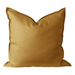 Calm kuddfodral linne 50x50 cm, Mustard^Scandi Living Clearance