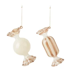 Candy julgranshänge glas 2 delar, Creme^Broste Copenhagen Hot